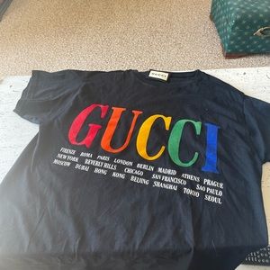 Gucci rainbow cities t-shirt size L